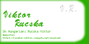 viktor rucska business card